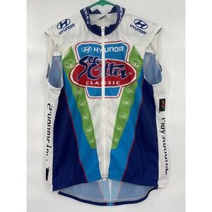 Voler Ripstop/ Mesh Polyester Cycling Tank Top Hyundai Sea‎ Otter Classic USA M
